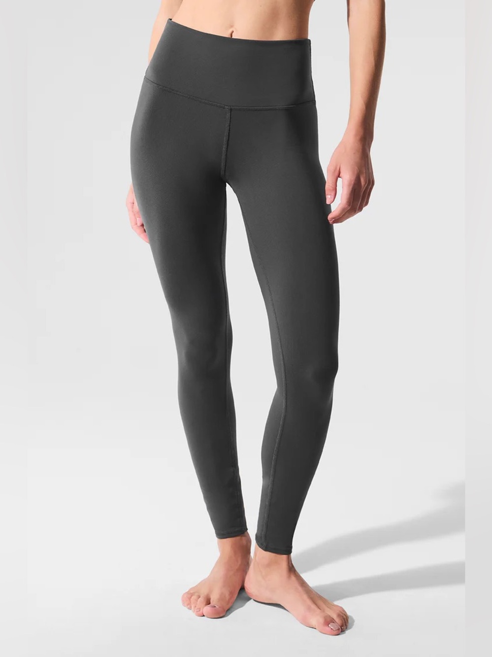 Alo yoga high waist airbrush legging dark grey anthracite small 7/8